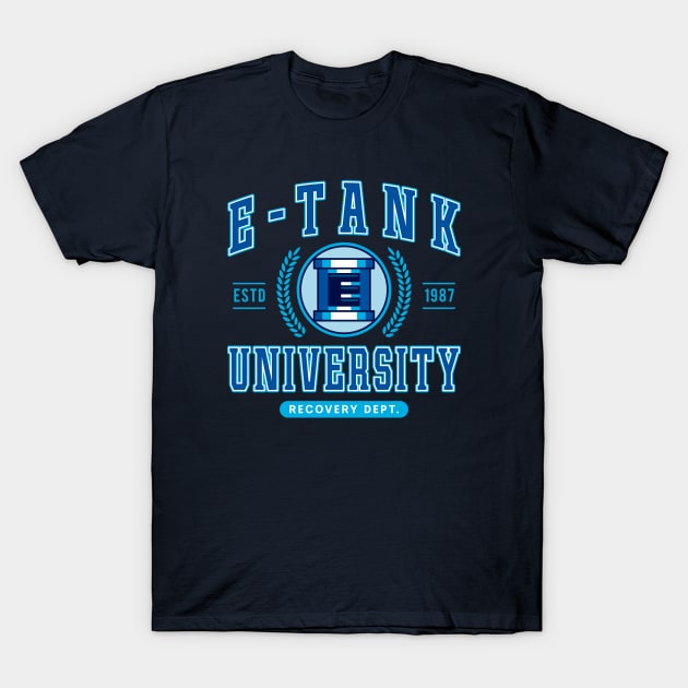 E Tank University T-Shirt by Lagelantee